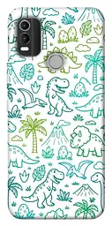 TPU чохол Demsky Dino pattern для Nokia C21 Plus