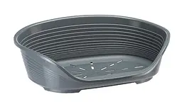 Пластиковий лежак для собак і котів Ferplast Siesta Deluxe 10 світло-сірий 93.5х68х28.5 см 70210926