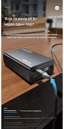 Павербанк Essager 20000mAh 65W PD 3.0 QC 4.0 для ноутбука, планшета та iPhone 17/16/15 - мініатюра 6