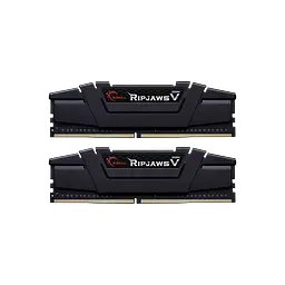 Пам'ять 16Gb x 2 (32Gb Kit) DDR4, 3600MHz, G.Skill Ripjaws V, Black, 18-22-22-42, 1.35V, з радіатором (F4-3600C18D-32GVK)