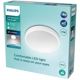 Світильник Philips Doris CL257 EC 17W 40K W IP44 для ванної кімнати білий (929002367801) - мініатюра 2