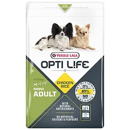 Сухий суперпреміум корм Opti Life Adult Mini Опті Лайф для собак міні та малих порід, Курка 2.5 кг (311455)