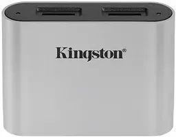 Кардрідер USB 3.2 Type-C > 2x microSD UHS-II Workflow Срібний Kingston teh0013752