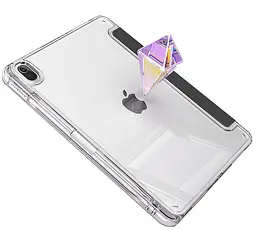 Чохол-книжка BeCover Ultra Slim Прозорий з кріпленням Apple Pencil для Apple iPad Air 11 M2 2024 Чорний (711389) - мініатюра 4