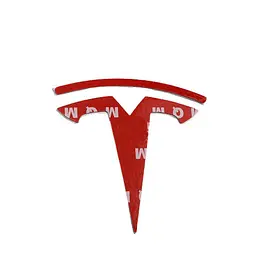 Емблема Tesla 3/Y Чорна 60х55 мм метал: алюмінієвий сплав на скотчі (Завод) - мініатюра 2