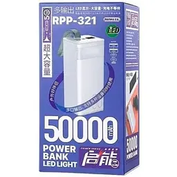 Зовнішній акумулятор Remax PowerBank Chinen 20W+22.5W PD+QC Fast Charging with LED 50000mAh Blue (RPP-321) 60428-ska - мініатюра 7