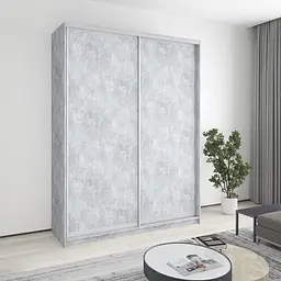 Шафа-купе дводверна MebelStar Уні AL 2ДСП 180x45x240 см Бетон (MBS-3940)
