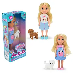 Мініатюрна лялька з фігуркою тварини Animal friends (606153/56) в асортименті