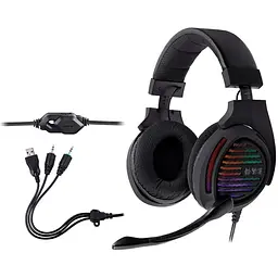 Комп'ютерна аудіо гарнітура Tracer Gamezone Aligator RGB Rainbow LED (TRASLU46466)