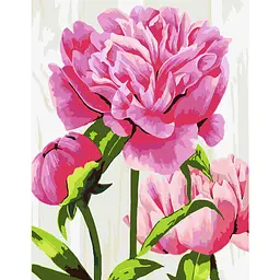 Картина за номерами Rosa Start Яскраві півонії 35x45 см