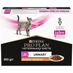 Набір: вологий корм для котів Purina Pro Plan Veterinary Diets UR ST/OX Urinary з куркою 850 г (10 шт. x 85 г) (12308818) - мініатюра 2