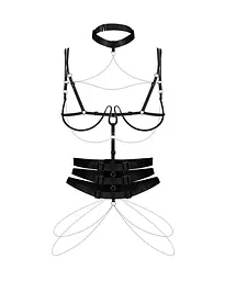 Портупея Obsessive Premisis Black, S/M/L (чорний) - мініатюра 4
