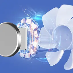 Портативний вентилятор SQT-BF2 з карабіном 1800mAh White - мініатюра 8