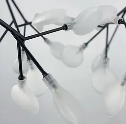 Підвісна люстра на 36 плафонів в чорному корпусі Line.F Колір плафона Прозорий - мініатюра 6