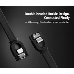 Кабель для передачі даних SATA 3 Data Cable 0.5m US217 Black Ugreen (30796) - мініатюра 4