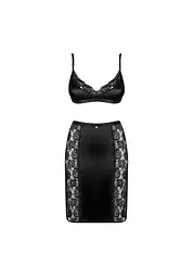 Сексуальний комплект Obsessive Blanita L/XL чорний - мініатюра 6
