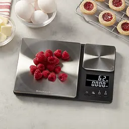 Ваги кухонні KitchenAid Measuring з подвійною платформою срібні (KQ909G) - мініатюра 6