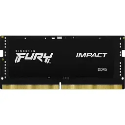 Пам'ять SO-DIMM, DDR5, 16Gb, 6000 MHz, Kingston Fury Impact, 1.35V, CL38 (KF560S38IB-16)