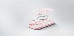Чохол Belkin для iPhone 17 Pro, Magnetic Protective Grip, Pink teh0019351 - мініатюра 2