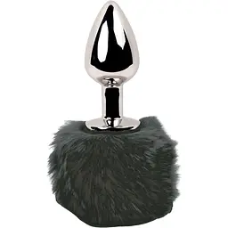 Анальна пробка FeelzToys Bunny Tails Butt Plug Black
