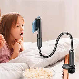 Тримач-гнучка штанга на затискачі Hoco HD4 Seaview mobile phone lazy holder чорний - мініатюра 4
