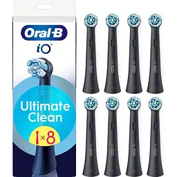 Насадка для електричної зубної щітки BRAUN Oral-B iO RB CBF-4 Ultimate Clean Чорні - мініатюра 2