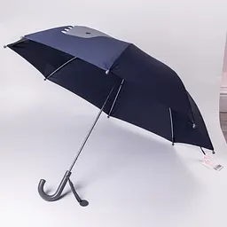 Дитяча парасоля-тростина механічна з 3D-хвостом складна 89 см, синій Yiwu HP-23-12BL - мініатюра 2