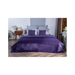 Покривало Руно двостороннє VeLour Фіолетове 180 х 220 см (340.55_Violet) - мініатюра 3