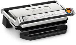 Гриль Tefal притискний OptiGrill+ XL 2000Вт з'ємні пластини алюміній метал (GC727D10)