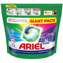 Капсули для прання Ariel Pods All-in-1 Color Чистота та Свіжість 72 шт. х 19.7 г - мініатюра 2