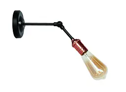 Бра настінне Levistella 752WH1706-1, E27, 60W, чорний метал, рожеве золото, для дому