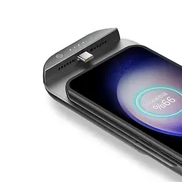 Чохол-акумулятор XON PowerCase для Samsung S23 5000 mAh Чорний (PCBS2123150B 1318) - мініатюра 6