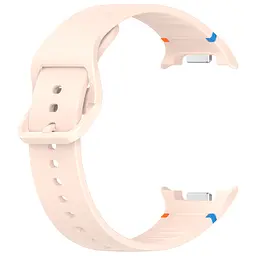 Силіконовий ремінець на смарт годинник Samsung Galaxy Watch 8 40mm/8 Classic 46mm/8 44mm, Silicone, light pink, зі зручною застібкою, на фітнес браслет, ArmorStandart (ARM86874) - мініатюра 3