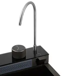 Кухонна мийка Kroner KRP Schwarze - SET7546ARTHM PVD (3.0/0.8 мм) (CV033375) - мініатюра 10