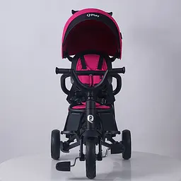 Велосипед складаний триколісний дитячий Qplay Nova+ Rubber Floral Pink (S700-13Nova+FloralPink) - мініатюра 12