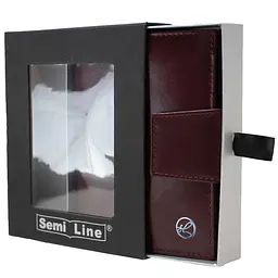 Гаманець жіночий шкіряний Semi Line RFID Dark Red (P8261-2) - мініатюра 4