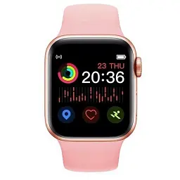 Смарт-годинник T500+ Pro сенсорний pink (16082) - мініатюра 4