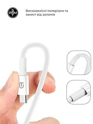 Зарядний пристрій ArmorStandart AR-TA800W USB-C 25W White + кабель USB-C to USB-C (ARM63804) - мініатюра 4