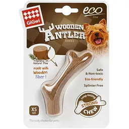 Іграшка для собак GiGwi Wooden Antler, ріг, XS, 10х1,5 см (2339)