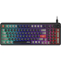 Клавіатура мембранна FORGE GK110 UA 98key, USB-A, EN/UKR/RU, LED, чорний MSI teh0013900 - мініатюра 2