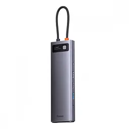 USB-Хаб Baseus Metal Gleam Series 12-in-1 (Type-C to HDMI+USB3.1*2+USB3.0*2+Type-C 3.1+PD+RJ45+SD/TF - мініатюра 4