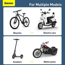 Мото-велотримач для смартфона Baseus Quick to take cycling Holder Applicable Black SUQX-01 - мініатюра 5