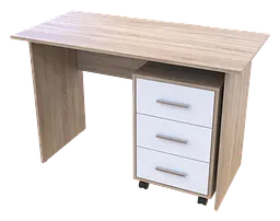 Офісний стіл Doros Т3 Дуб Cонома / Білий 120х60х78 (44900060)