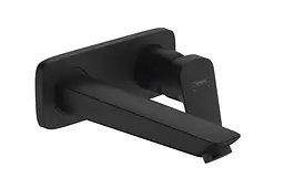 Змішувач для умивальника Hansgrohe Logis настінний matt black 71220670