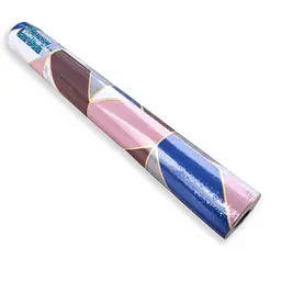 Самоклеюча плівка Sticker Wall SW-00001225 Рожеві трикутники 0,45х10м - мініатюра 4