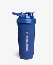Шейкер спортивний SmartShake металевий Reforce Stainless Steel 30oz/900 мл Navy Blue (11153101) - мініатюра 1