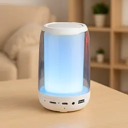 Портативна колонка Pulse 4 mini BT/TF/FM/TWS/AUX/USB з підсвіткою 5 Вт, білий Smart X 8893AW
