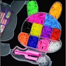 Набір гумок для плетіння G-Toys Зайчик 12 кольорів (2017276140) - мініатюра 3