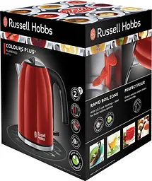 Електрочайник Russell HobbsColours Plus 1.7 л метал червоно-чорний kuh0015302 - мініатюра 6