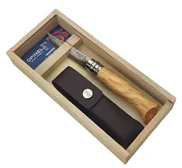 Складний ніж Opinel №8 нержавіюча сталь у подарунковому футлярі (001004)